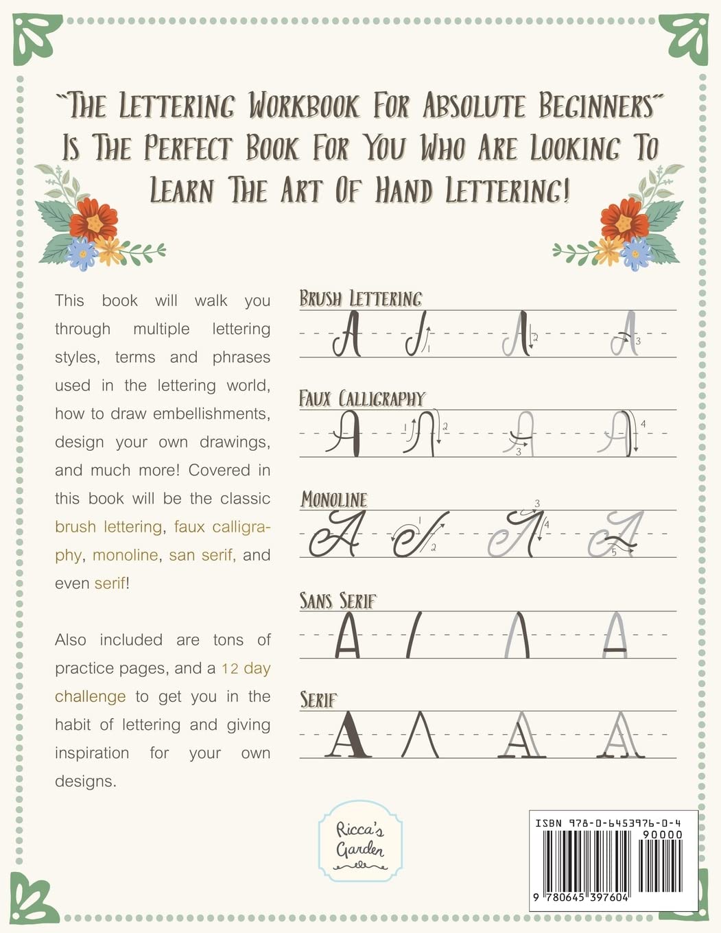 The Lettering Workbook for Absolute Beginners: A Simple Guide to Hand Lettering & Modern Calligraphy image 2