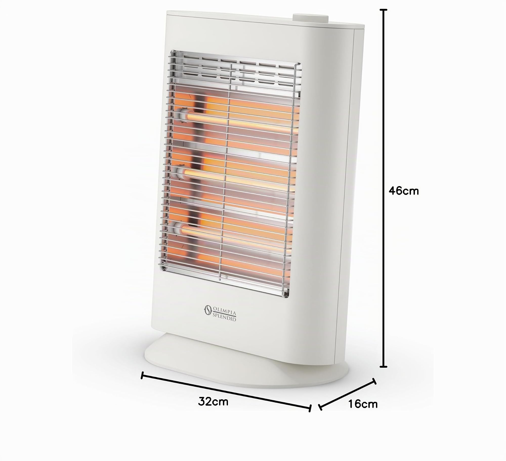Olimpia Splendid - 99227 Infrarotheizung - Quarzia Humi, mit Quarzlampen, Leistung 1200W, mit leichter Befeuchtung, um ein Austrocknen der Luft zu vermeiden, Weiß