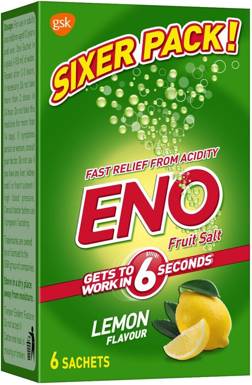 ENO Lemon Multipack Digestive Fruit Salt, 5x6g