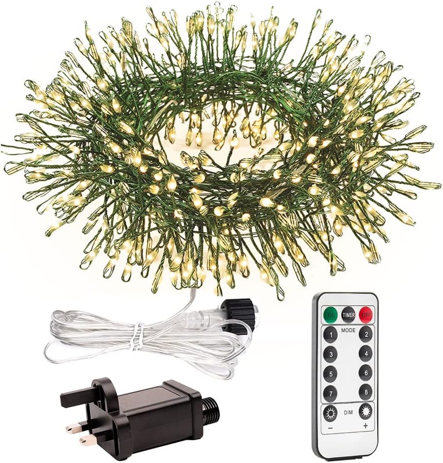 Qbis Cluster Lights Christmas Premium 240 Cluster Lights on Copper Wire