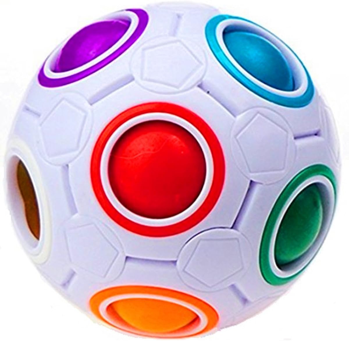 Rainbow Ball Magic Cube Fidget Toy Puzzle Magic Rainbow Ball Puzzle Fun Fidget