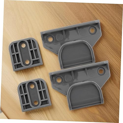 Miniatura 5 de DECHOUS Kit de herrajes para puerta retráctil, piezas de repuesto de barrera de seguridad de plástico con accesorios perforados, fácil instalación