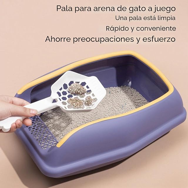 Foto 6 de 8 de Abonda Caja de para Gatos, Caja de semicerrada con Lados Altos, Valla móvil con Parte Superior Abierta