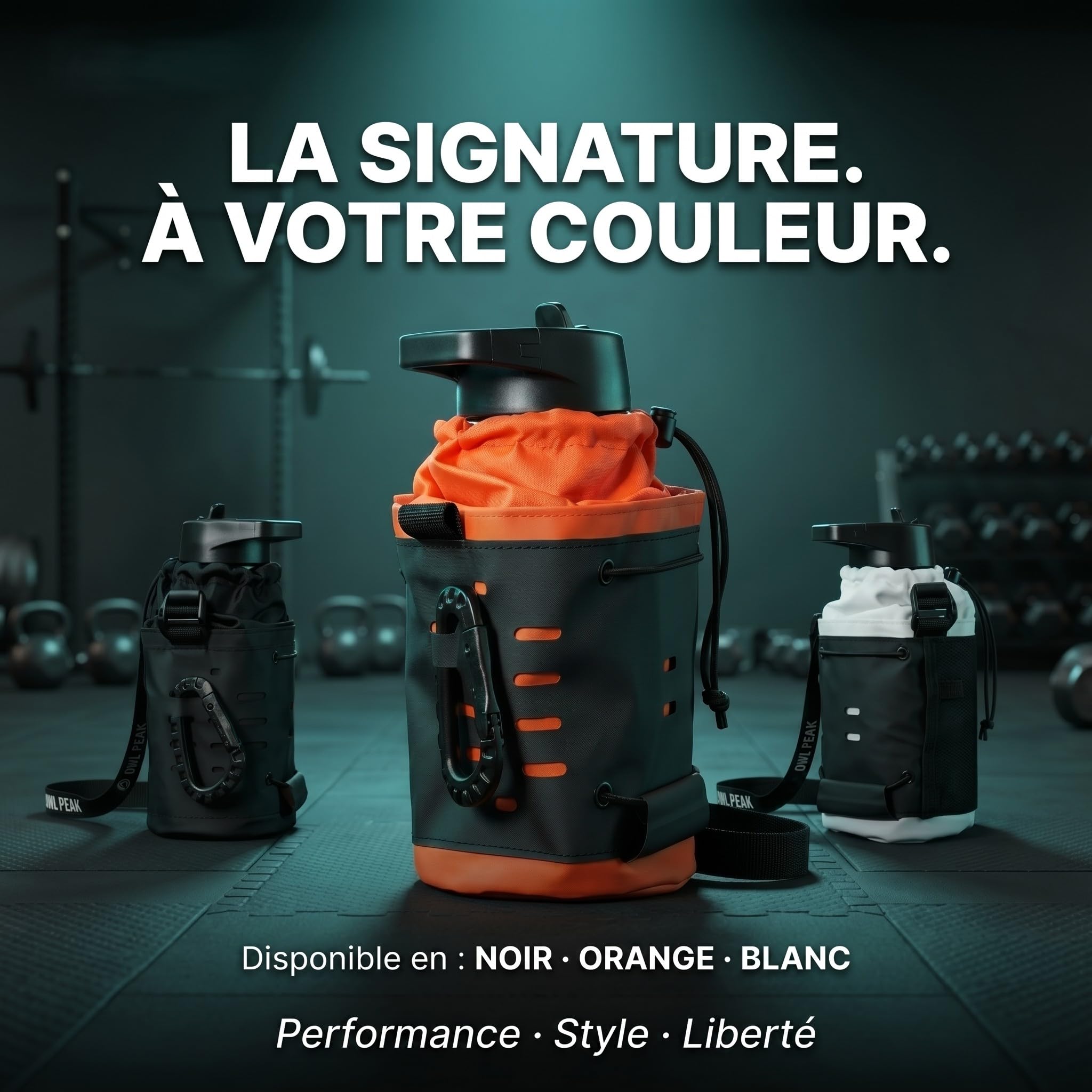 Sac magnétique pour Gourde – Supporte 3 kg sur Rack de Musculation – Range téléphone, clés & Carte – Sacoche bandoulière Sport & Voyage Unisexe – Accessoire Fitness Intelligent