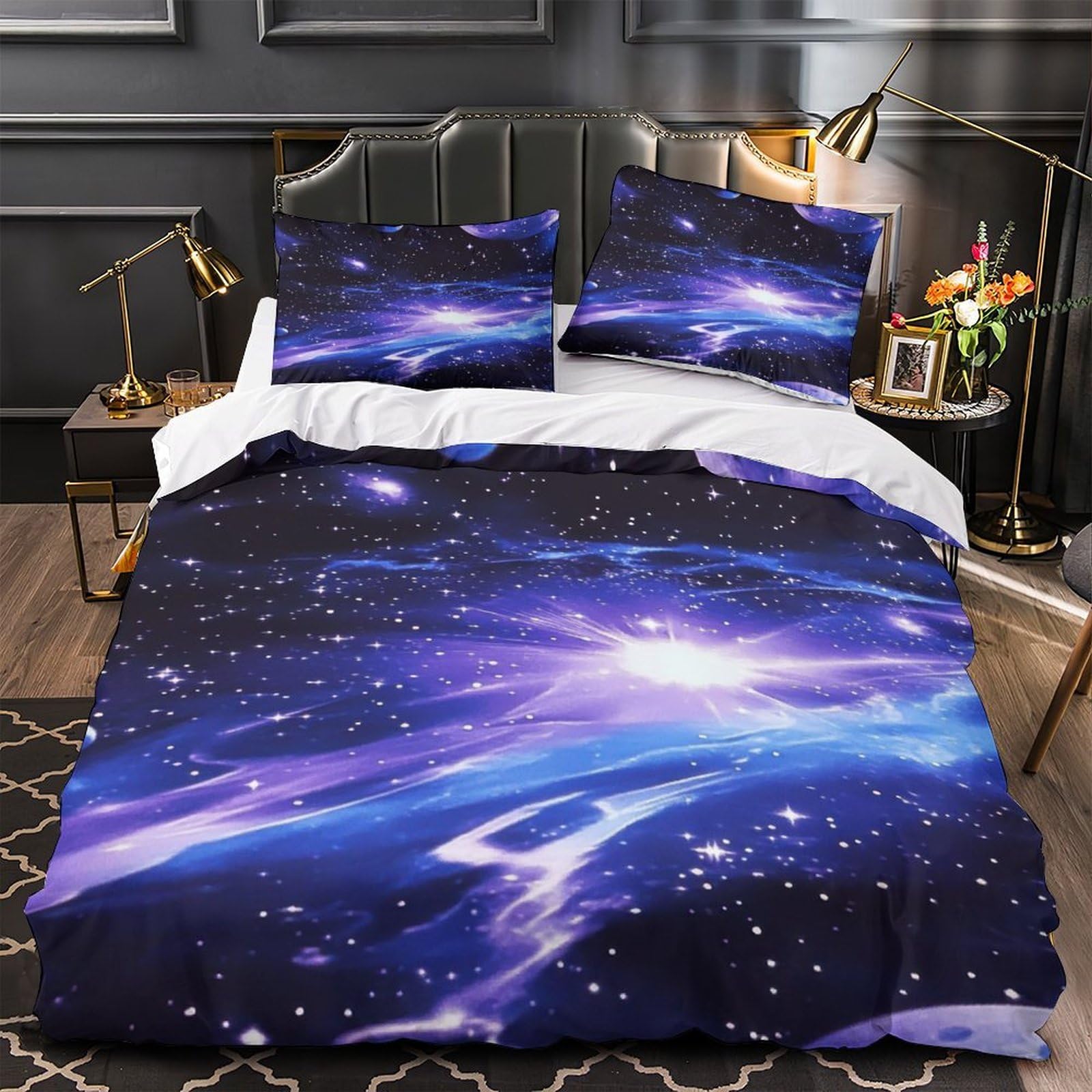 Parure de lit engins de chantier pour chambre enfant 3D