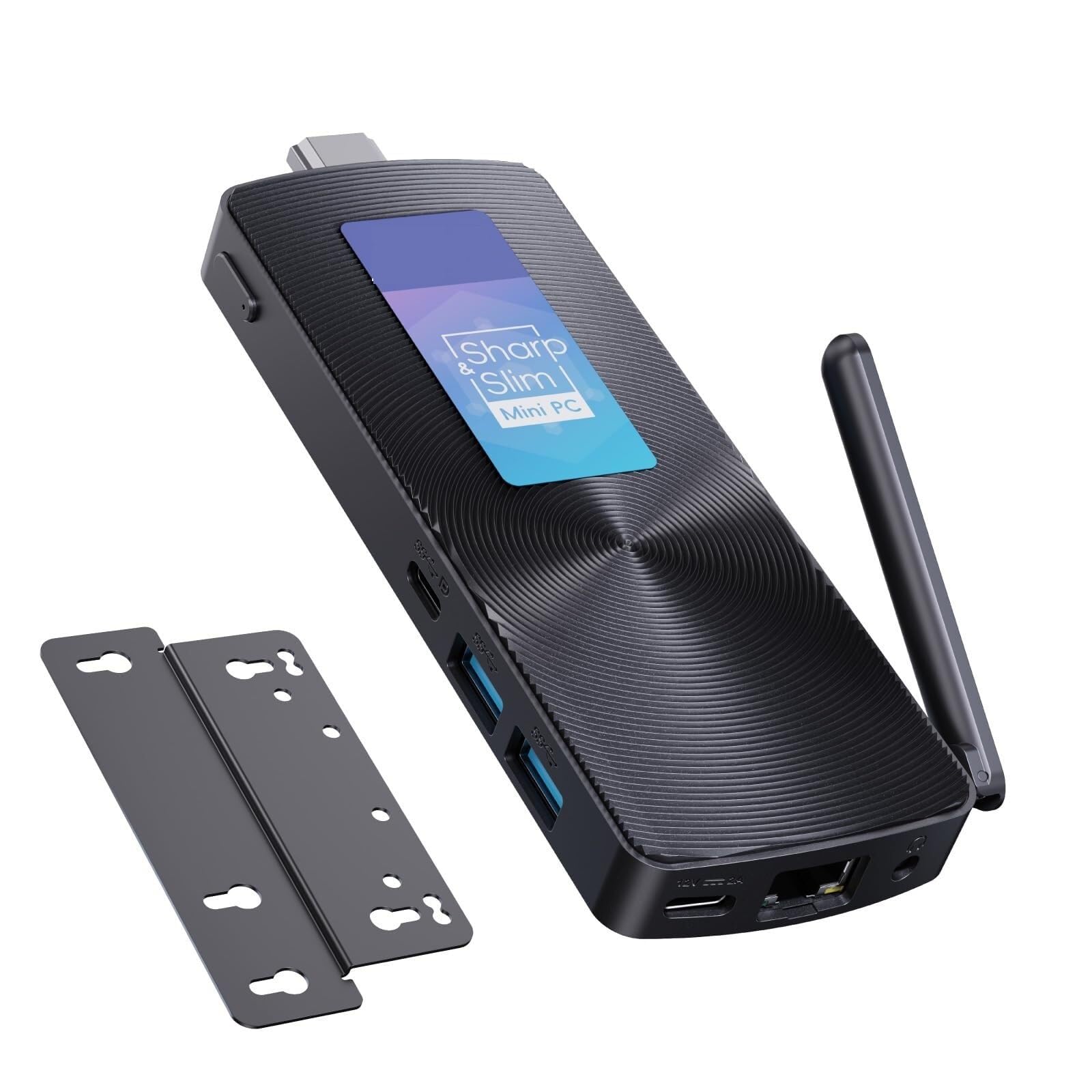 Mini PC Stick sin Ventilador PCG02, N100 Compute Stick con Windows 11 Pro, 8 GB de RAM, 128 GB de Almacenamiento, microordenador de Escritorio, USB-C con Todas Las Funciones
