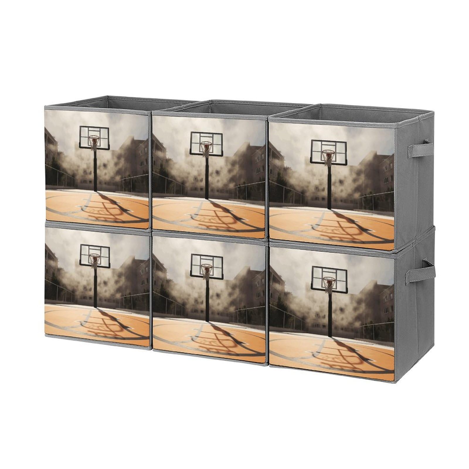 Boîtes de rangement terrain de basket pour étagères et placard