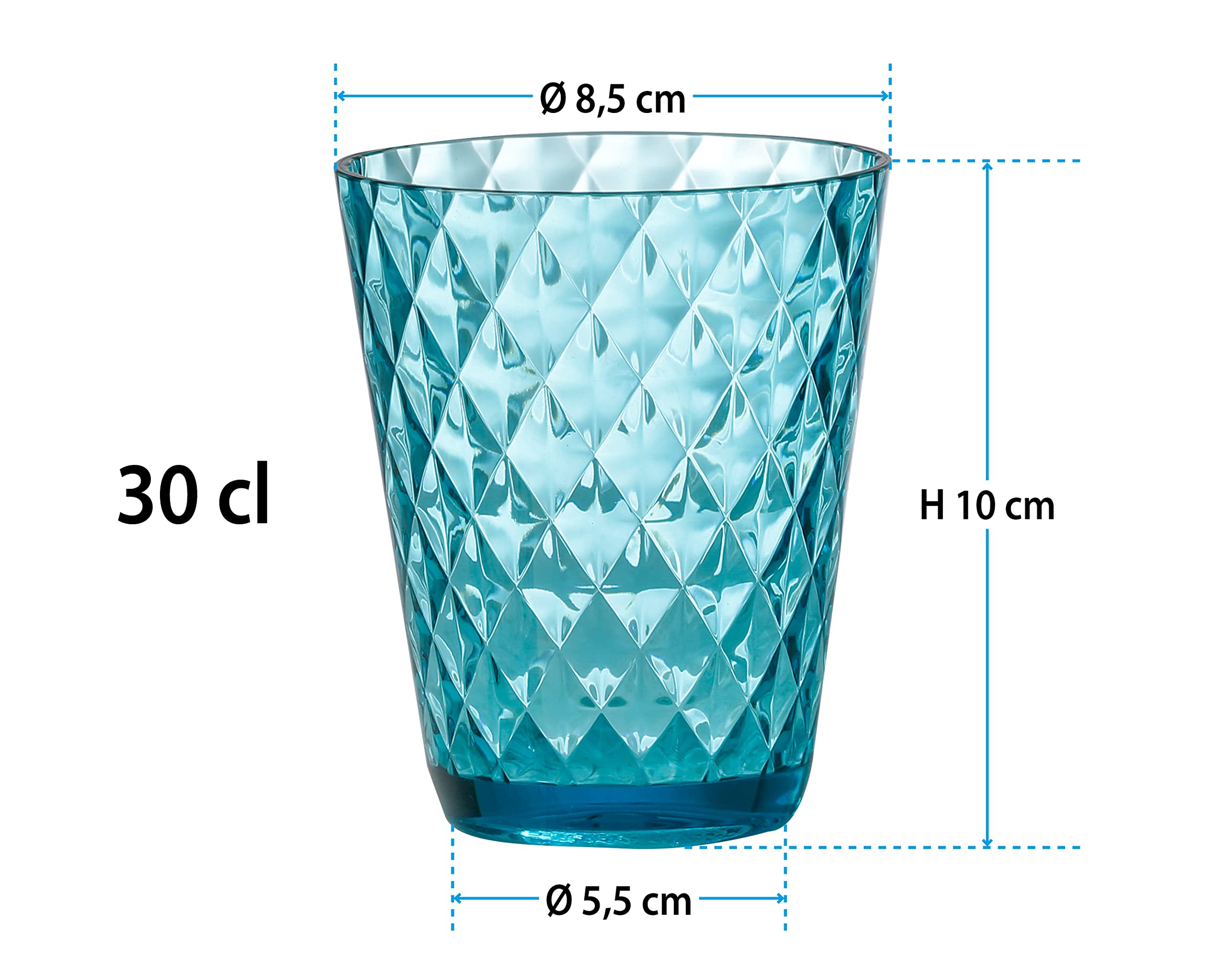 Brunner Diamond szklanki do picia, zestaw 4 szt