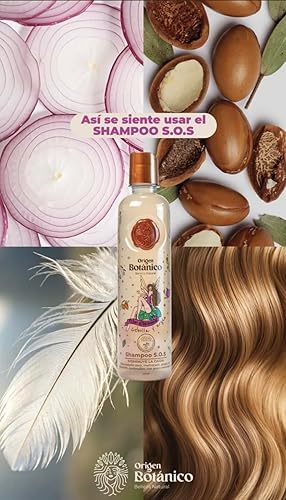 Miniatura 4 de Ritual Botanico Champú Ultra Reparador S.O.S de cebolla y Argán, sin sal ni sulfatos, natural, ayuda al crecimiento, repara cuero cabelludo