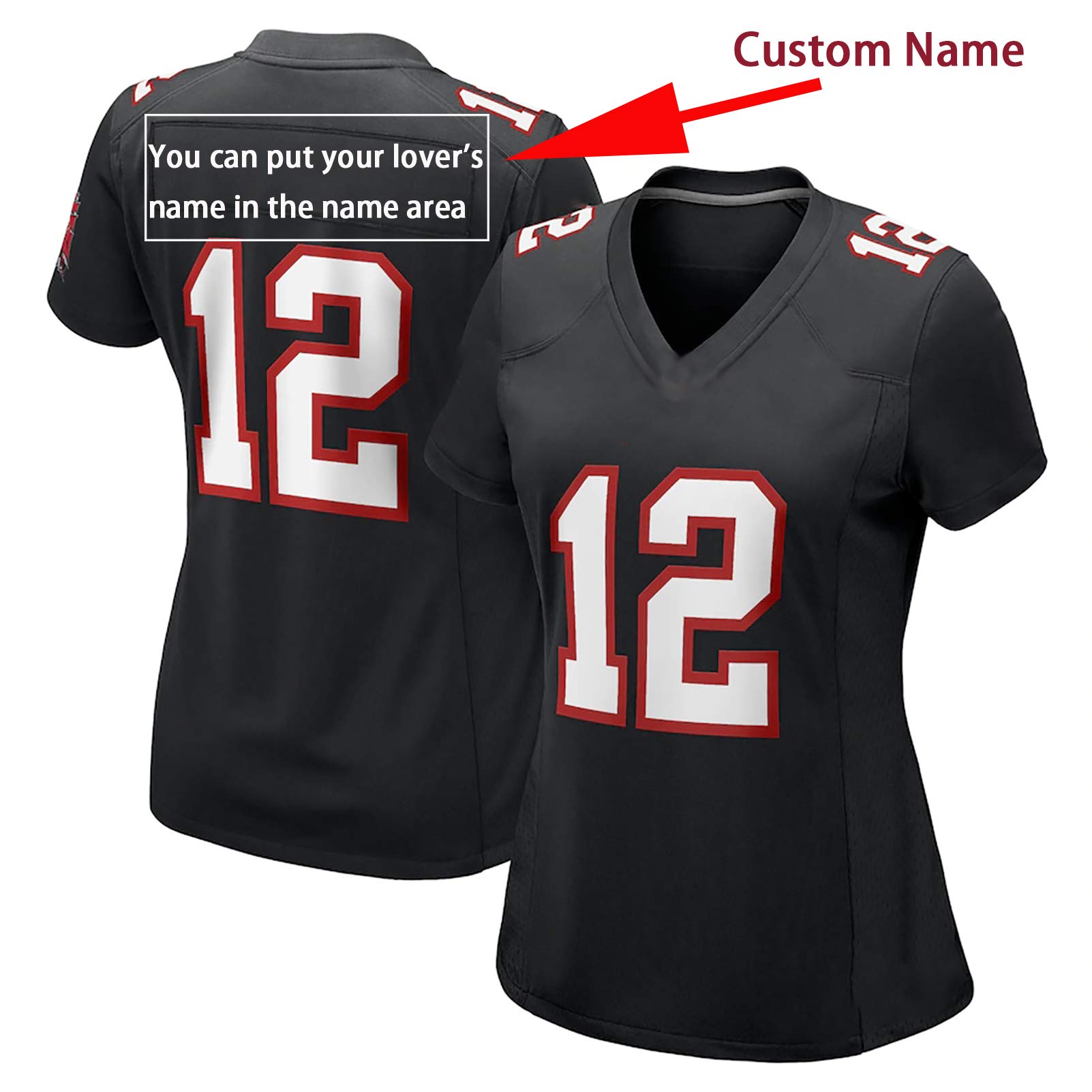 GYDD Camiseta Camiseta Rugby Las Mujeres, Personalización Personalizada Manga Corta para Mujer, Personalización Ropa Bola