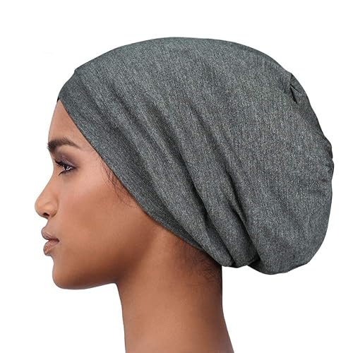 Miniatura 2 de Alnorm - Gorro con forro de satén y suave banda elástica para hombres y mujeres, talla única Se ajusta a la mayoría