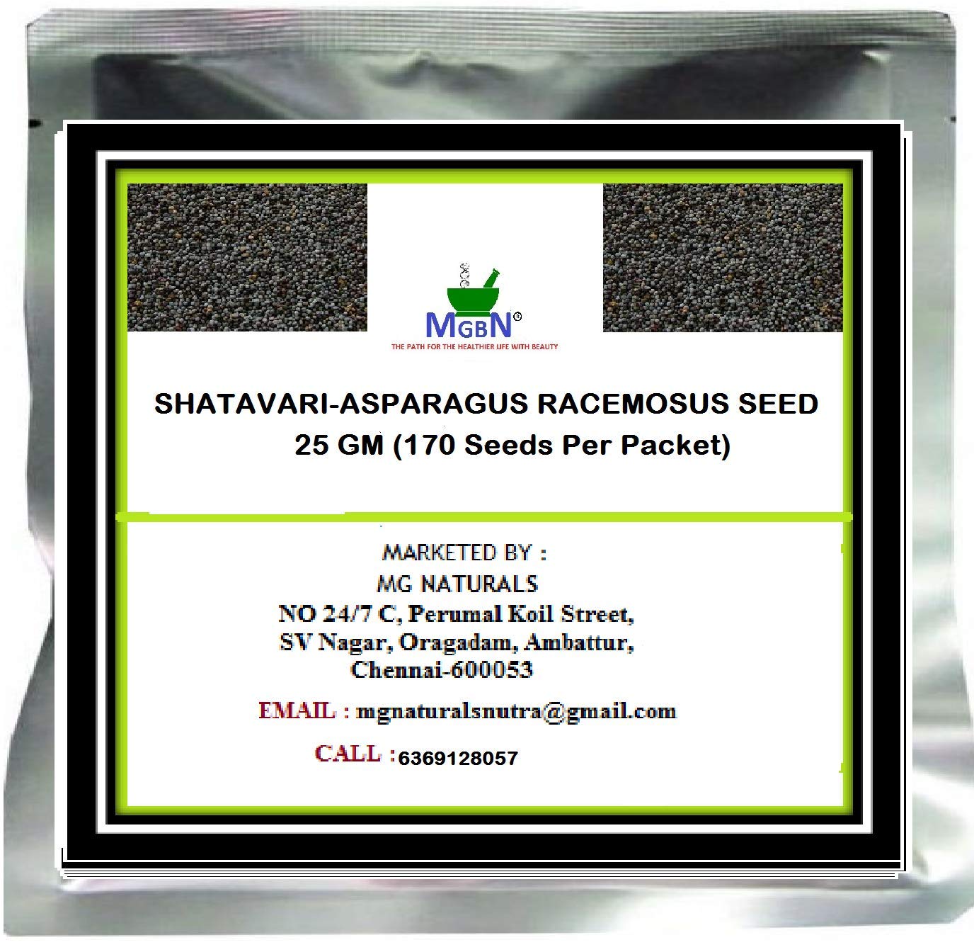 Mgbn The Path For The Healthier Life With Beauty Shatavari-Asparagus Racemosus Seed-25 Gm (170 Seeds Per Packet)