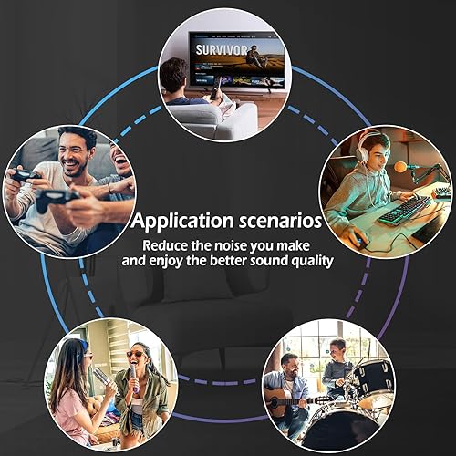 Miniatura 5 de DEKIRU Paquete de 12 paneles acústicos hexagonales autoadhesivos a prueba de sonido, paneles de pared insonorizados de 14 x 13 x 0.4 pulgadas para