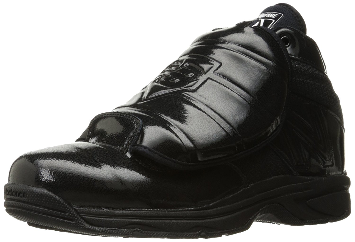 New Balance Men's 460 V3 Umpire Baseball Shoe, MLB Black/Black, 9.5 XW US
