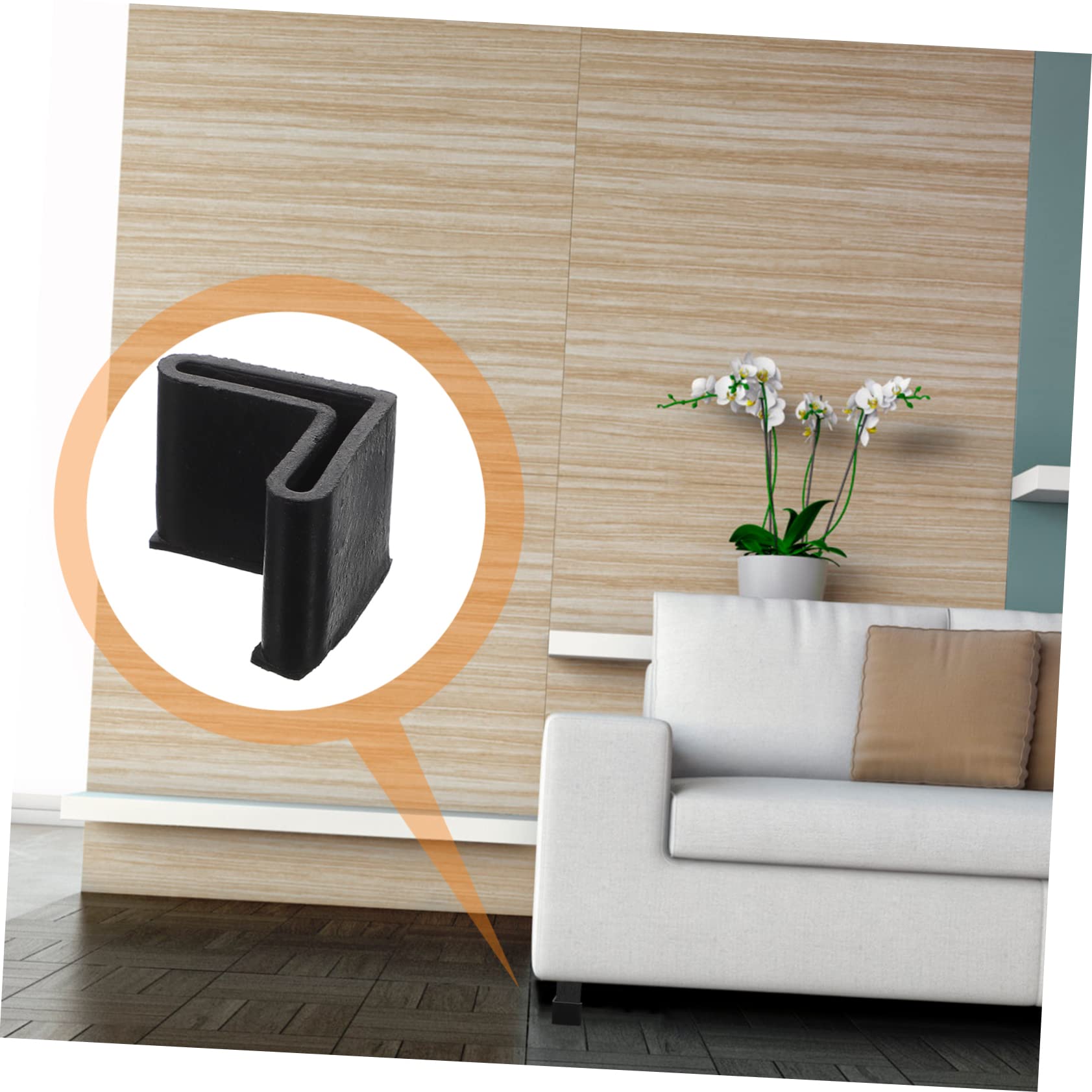 Villful 30pcs Table Iron Bed Mat Bed Rubber Feet Rubber