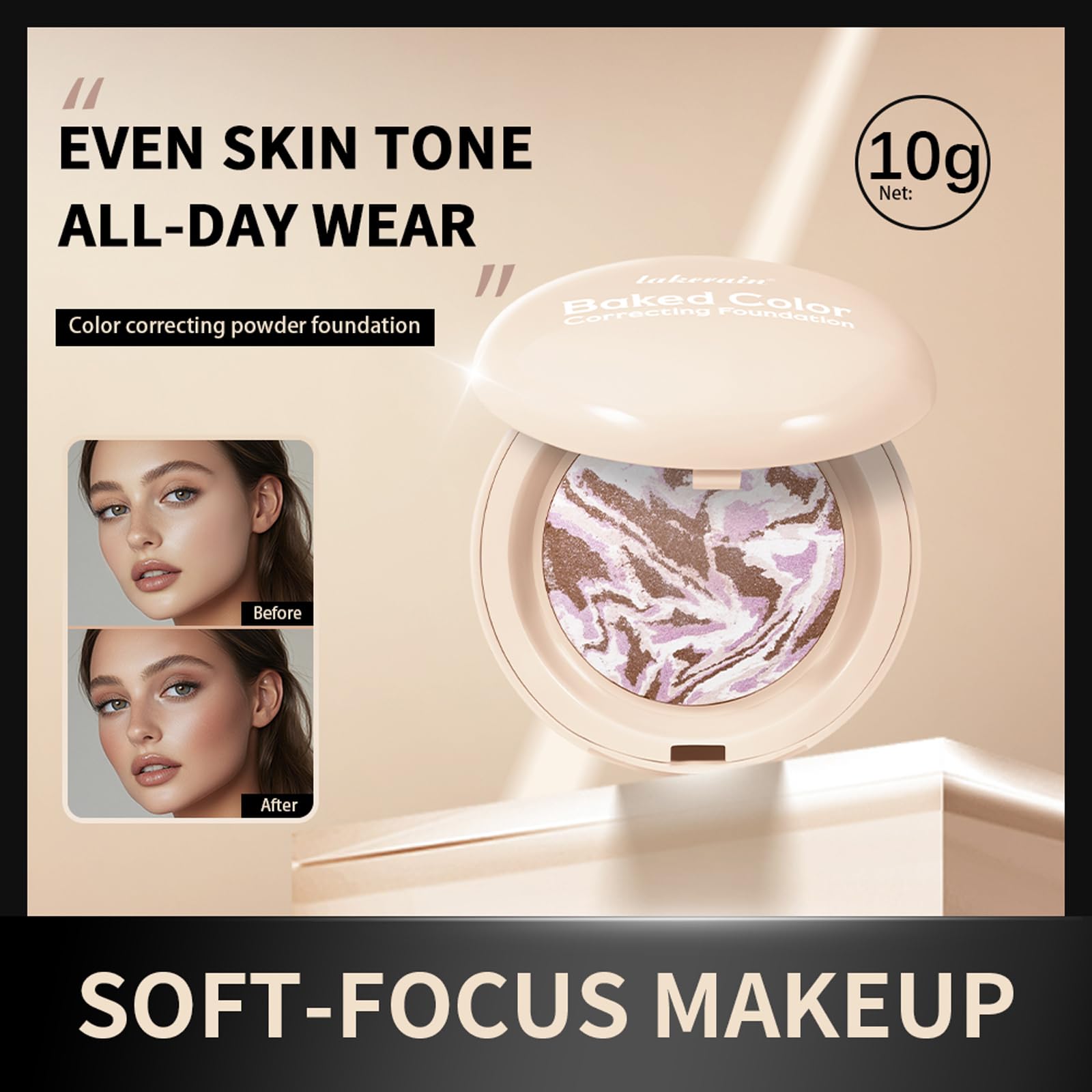 Baked Colour Correcting Powder Foundation - Image 4