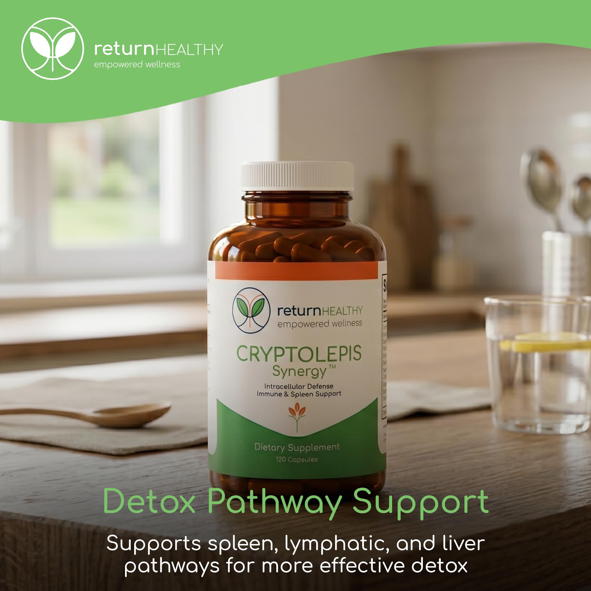 Cryptolepis Synergy, Immune Support Vitamins, Immune System Booster for Adults, Liver, Lymphatic, & Immune Support Supplement, Supports Lyme & Natural Parasite Defense, 120 Capsules — Amazon image 6