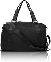 hichago Boston Bag, 3-Way Travel Bag with Shoulder Strap, Carry-on Bag, Men's, Women's, Large Capacity, School Trips, Lightweight, Travel, Sports, Carry-on, Black