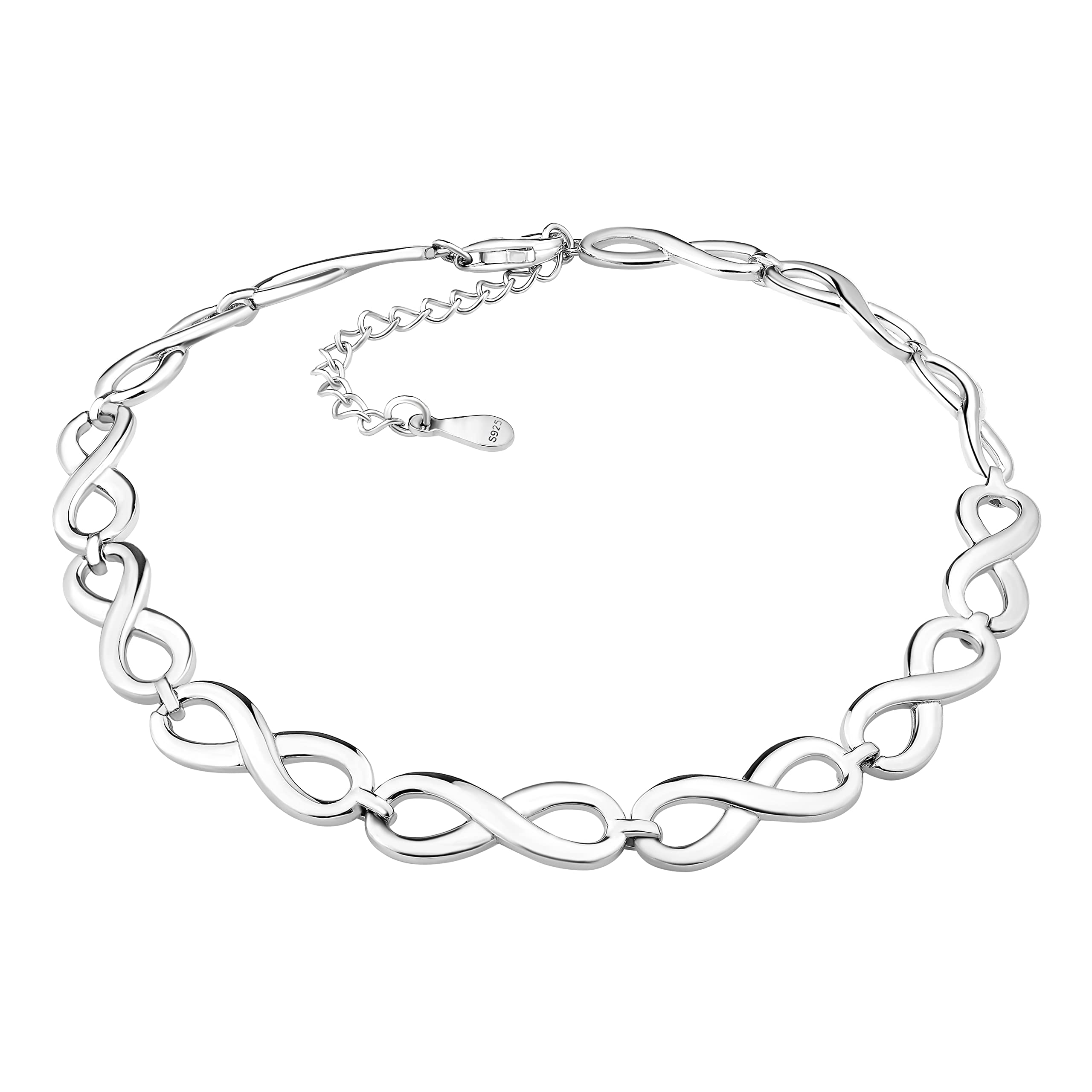 SOFIA MILANI - Damen Armband 925 Silber - Unendlich Infinity Anhänger - B0267