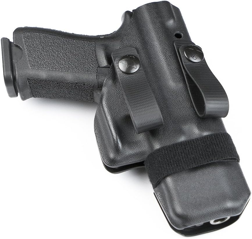 Raven Concealment Systems Ambidextrous Morrigan IWB Holster Fits Glock 43 with Soft Loops, Black