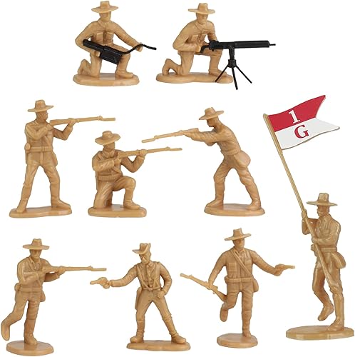 Miniatura 2 de BMC San Juan Hill Rough Riders - Juego de plástico para hombres del ejército en caja, 102 piezas