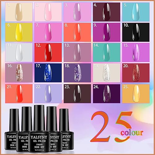 Miniatura 5 de Esmalte de uñas de 9 colores, kit de esmalte de uñas