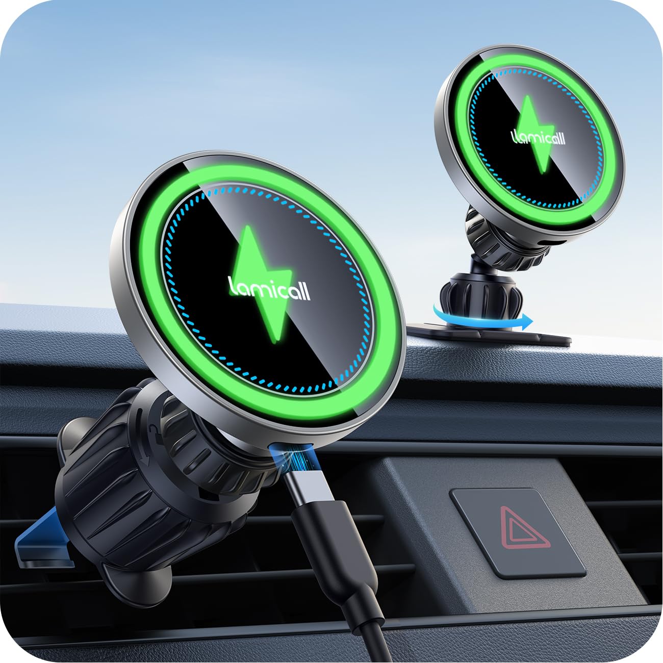 Amazon.com: Lamicall 15W for MagSafe Car Mount Charger - [20X