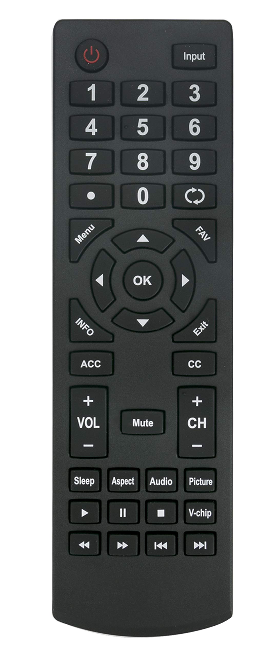 Replace Remote Control fit for Seiki Smart TV SC-32HS703N SC-32HS880N SC-32HS950N SC32HS703N SC32HS880N SC32HS950N SC40-FS703N SC40FS703N SC-32HK860N SC-32HS970N RC-SA01 SC-39HS950N SC-40FS703N