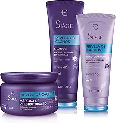 Eudora Kit Siàge Revela Os Cachos Shampoo + Condicionador + Máscara (Nova Versão)