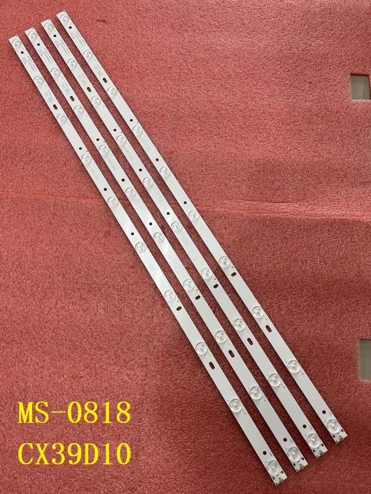 Piezas de Repuesto de TV- Kit 4pcs DIRIGIÓ Flight Strip Compatible con Erisson 3 9les64 MS-0818 V4 180 DT0-391900-1H CX39D10-ZC21FG-02 303CX390039 SN039LED071 (Color : Kit 4pcs For 1 TV)