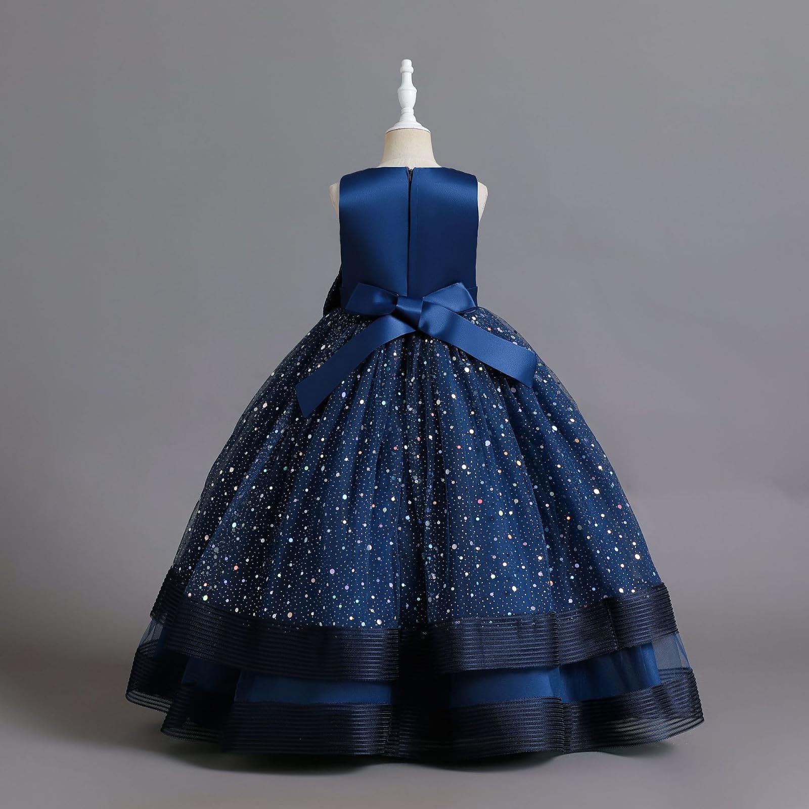 Elegant Kleider Mädchen Festlich Karneval Fasching Prinzessin Partykleider Mädchen Ärmelloses Rundhals Niedliche Festival Locker Lässig Bequeme