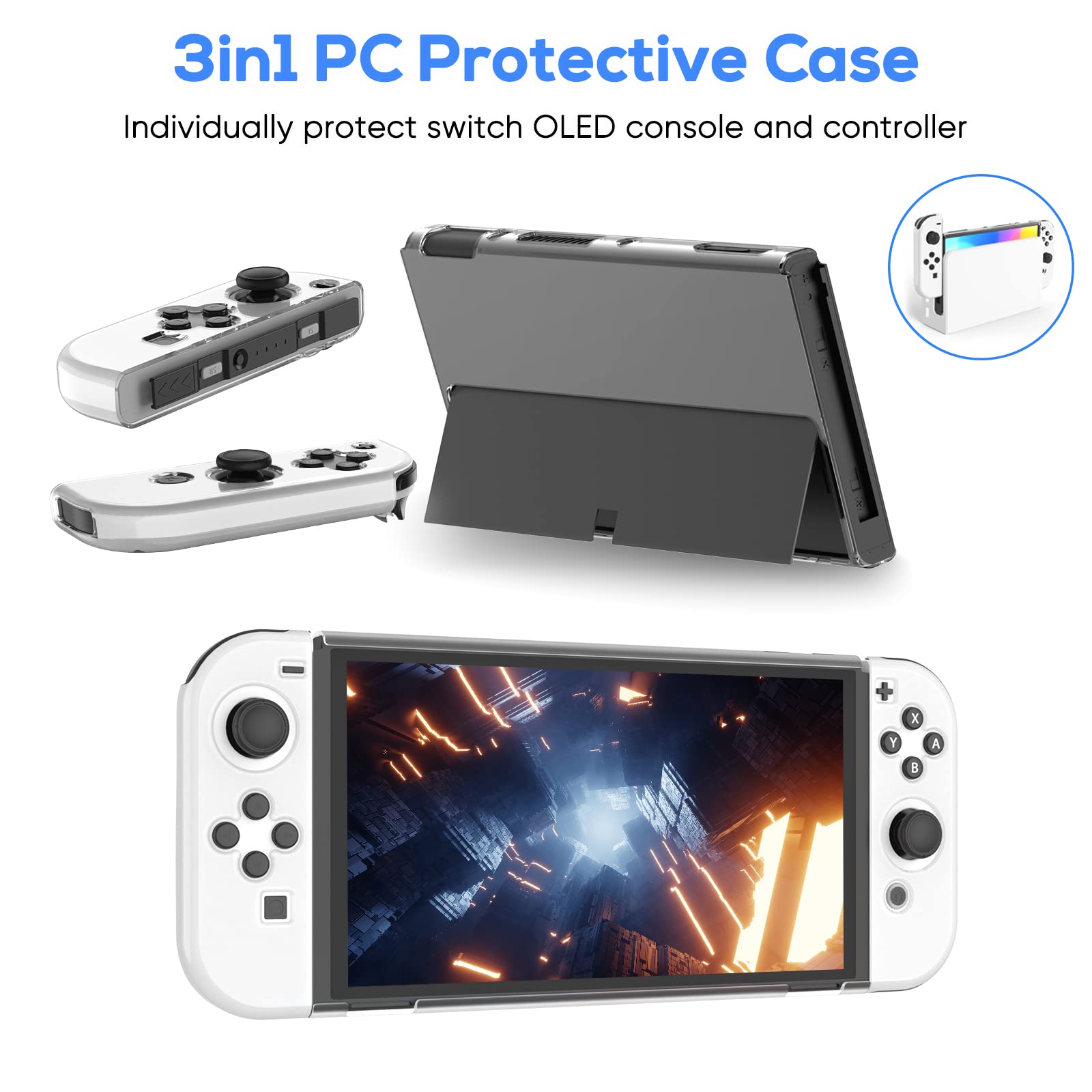 Amazon.com: Pink Accessories Bundle for Nintendo Switch OLED Model