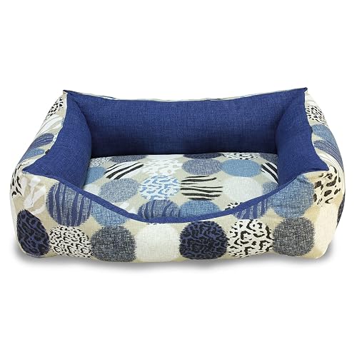 Arquivet Cama Cuadrada Animal Textura para Perros - 50 x 45 x 17 cm - Dog Bed - Cama Acolchada y cómoda