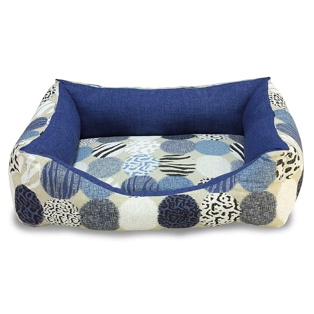 Arquivet Cama Cuadrada Animal Textura para Perros - 50 x 45 x 17 cm - Dog Bed - Cama Acolchada y cómoda