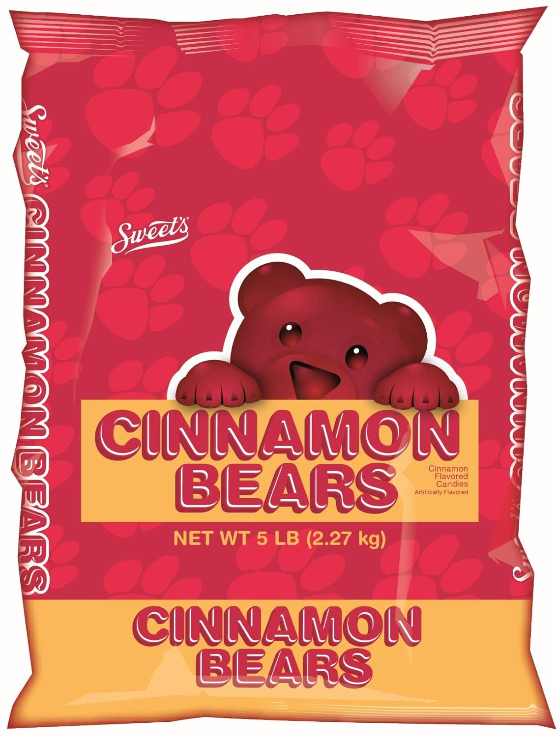 Cinnamon Bears Candy, Gummy Bear Bag, 5 Pounds Grocery