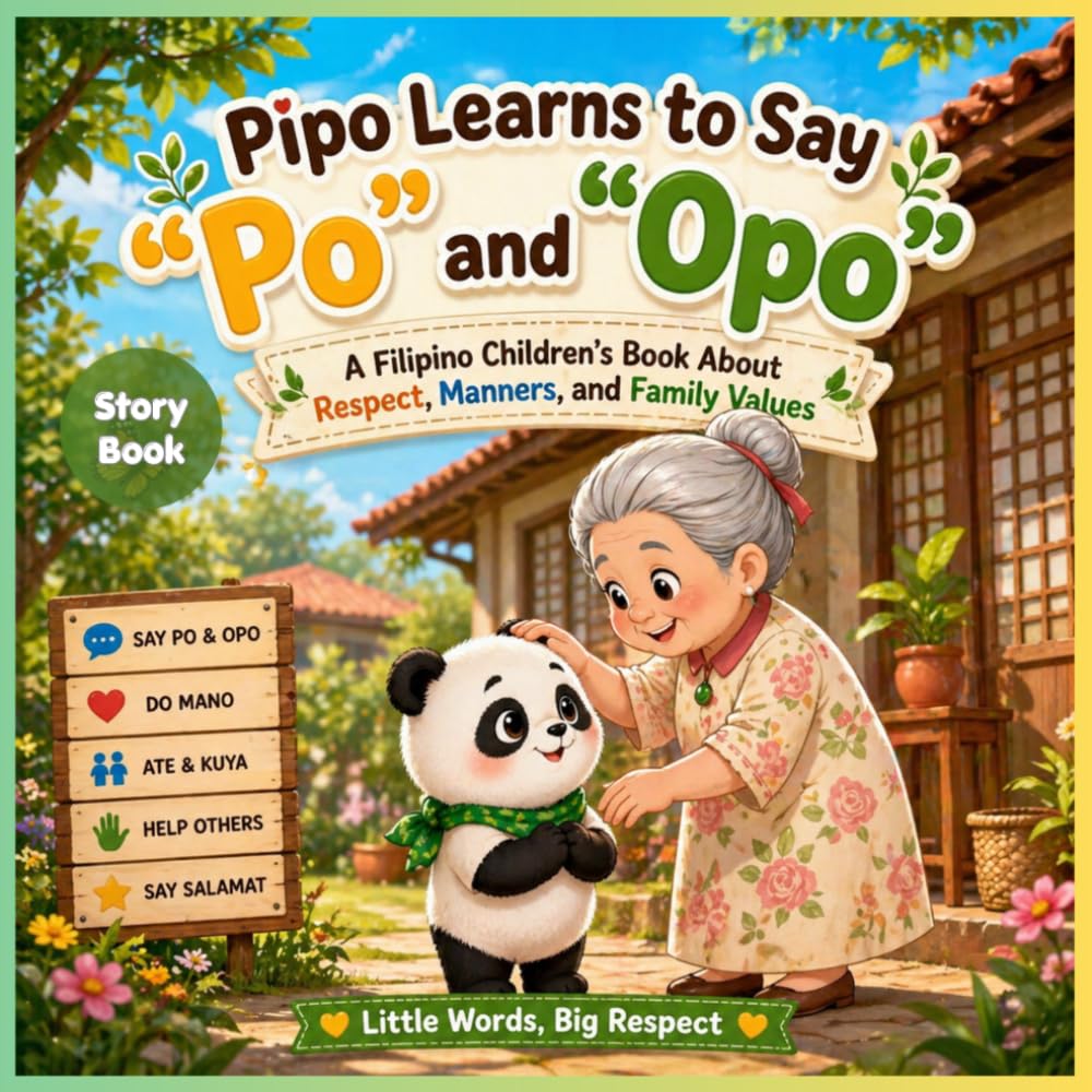 Pipo learns to say Po and Opo: A family children's book about respect, manners and family values (Pipo's learning adventure)