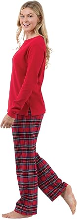 PajamaGram Winter Pajamas For Women - Plaid PJs Flannel Pants