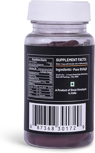 Miniatura 2 de Pindari Pure Shilajit 500mg  Denso en nutrientes  Alta potencia  Impulso de energía  Apoyo inmunológico  Procedente de las cordilleras del Himalaya