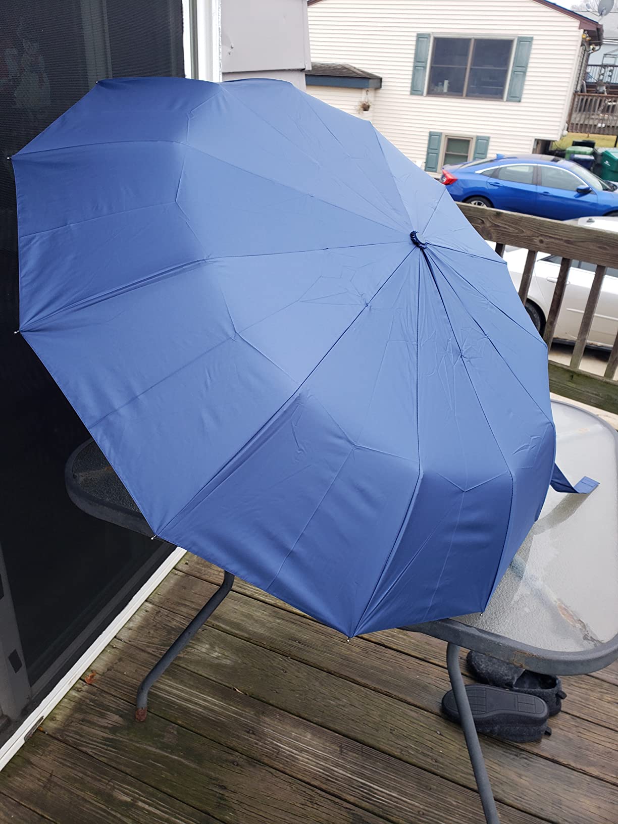 4/mo Finance DOFOWOT Travel Umbrella Windproof 12 Ribs UPF 50+ UV