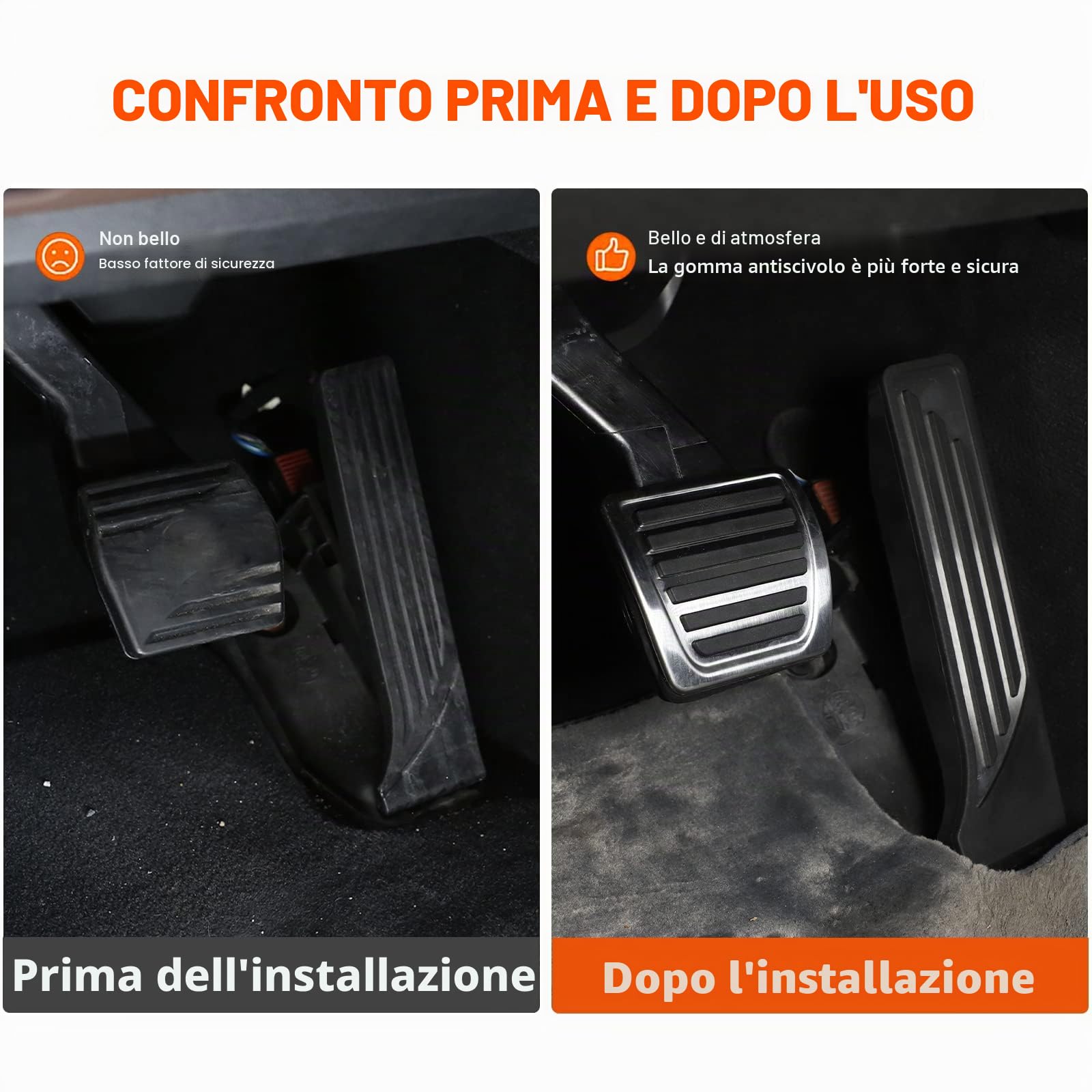 Coperture in Lega per Pedali di Frenata a Carburante per Auto, Accessori per Giulia Stelvio 2017 2018 2019