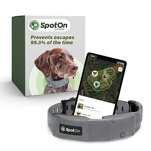 GPS Wireless Dog Fence Collar, Accurate & Reliable, Unlimited Fences,