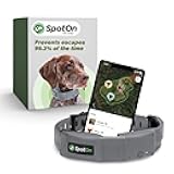 SpotOn GPS Wireless Dog Fence Collar, Accurate & Reliable, Unlimited Fences, Extended Battery Life Mode, No Subscription, Built in USA, Omni Collar Model, Medium Dog Breed Neck Size 12