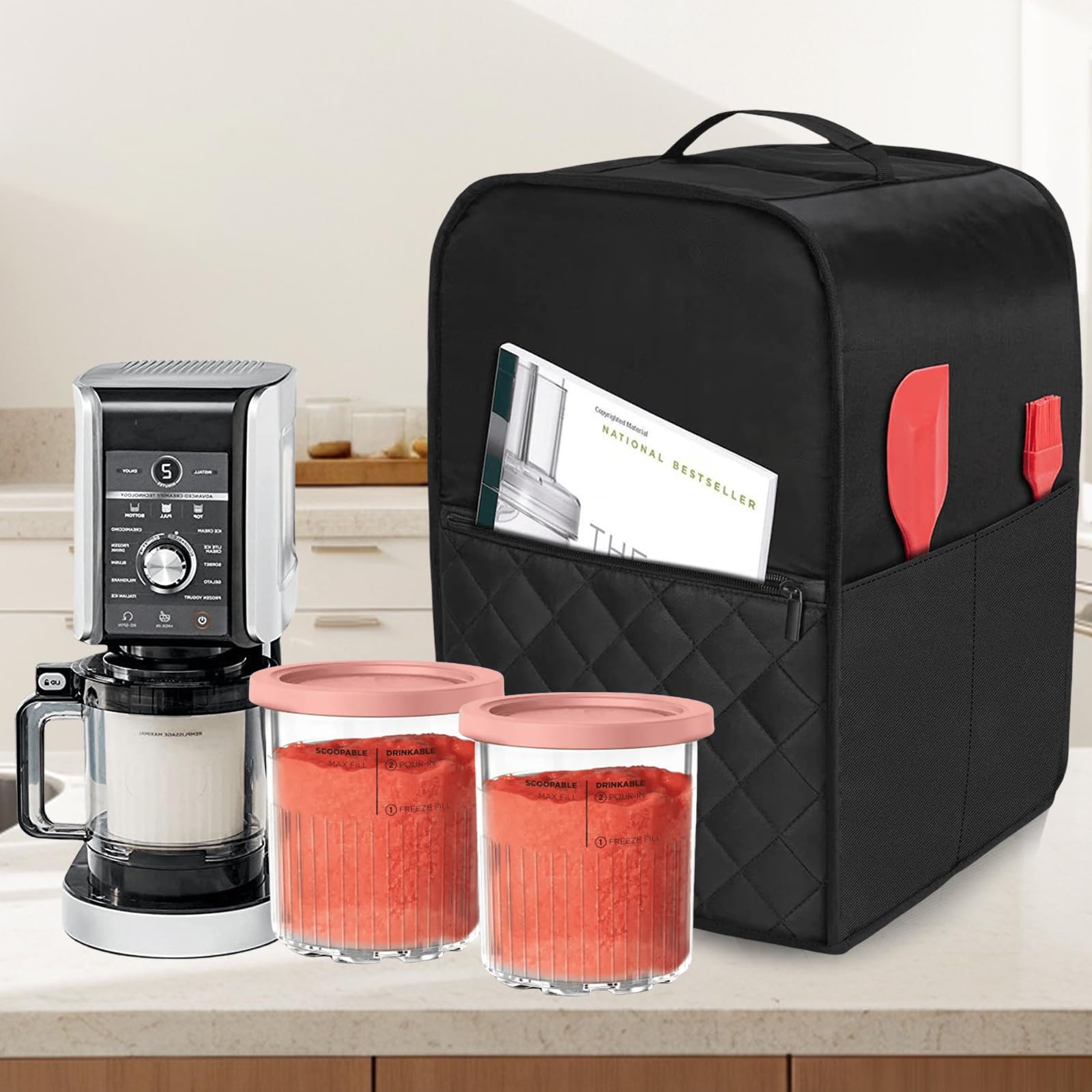 Copertura Per Fabbricatore Di Ghiaccio Protezione Antipolvere Per Fabbricatore Di Ghiaccio Quadrato~p145983792