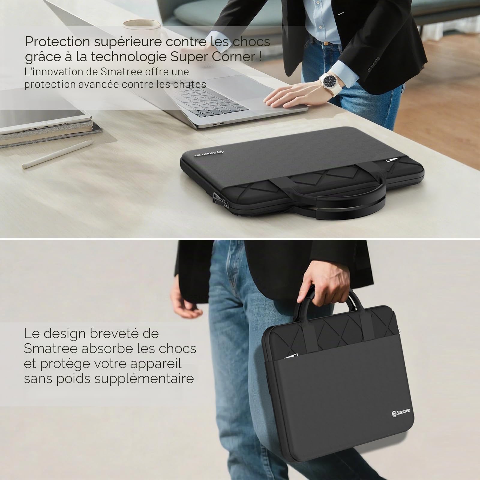 Smatree Housse pour Ordinateur Portable 18 Pouces pour Acer Predator Helios 18/Predator Helios Neo 18 Gaming Laptops, étui de Protection avec Poche pour Accessoires (E812)