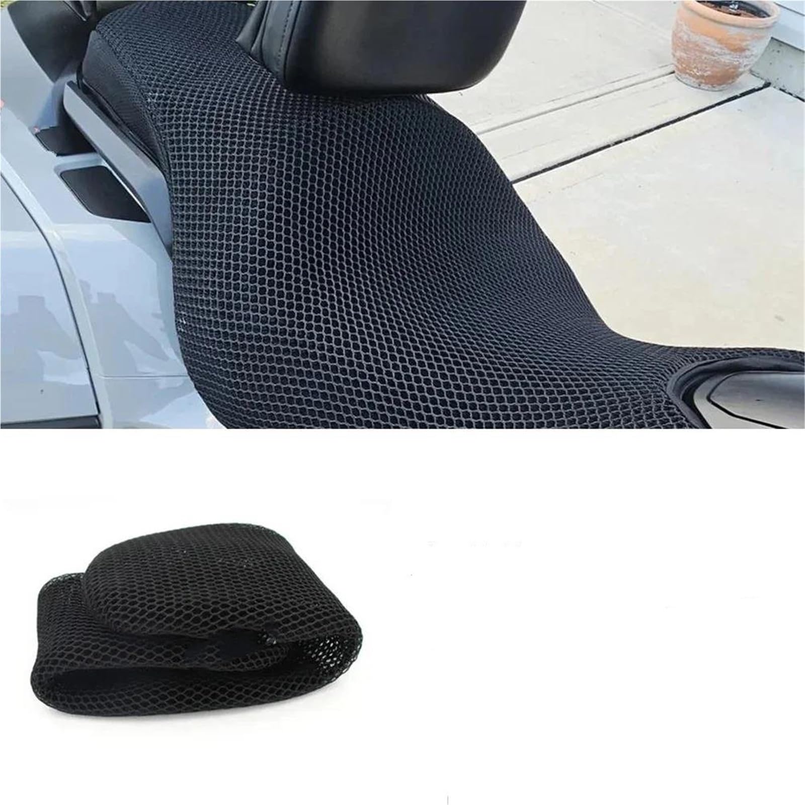 Coprisella Per Moto Cuscino Coprisella In Tessuto A Rete Antiscivolo Per Moto Per Goldwing GL 1800 GL1800 2018-2024, Traspirante E Impermeabile Coprisedile In Rete