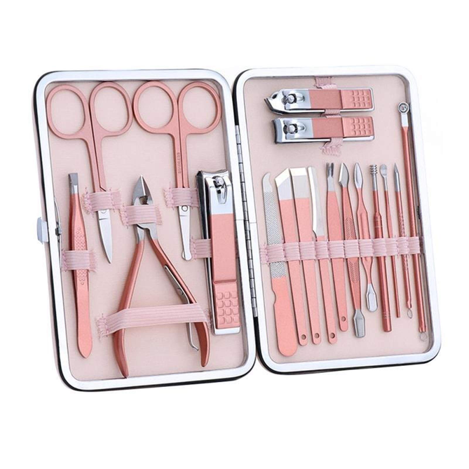 Ensemble de pédicure 18 pièces en acier inoxydable avec pince à épiler ciseaux outils de manucure professionnels fournitures d'ongles Dropship (couleur : 10 pièces)