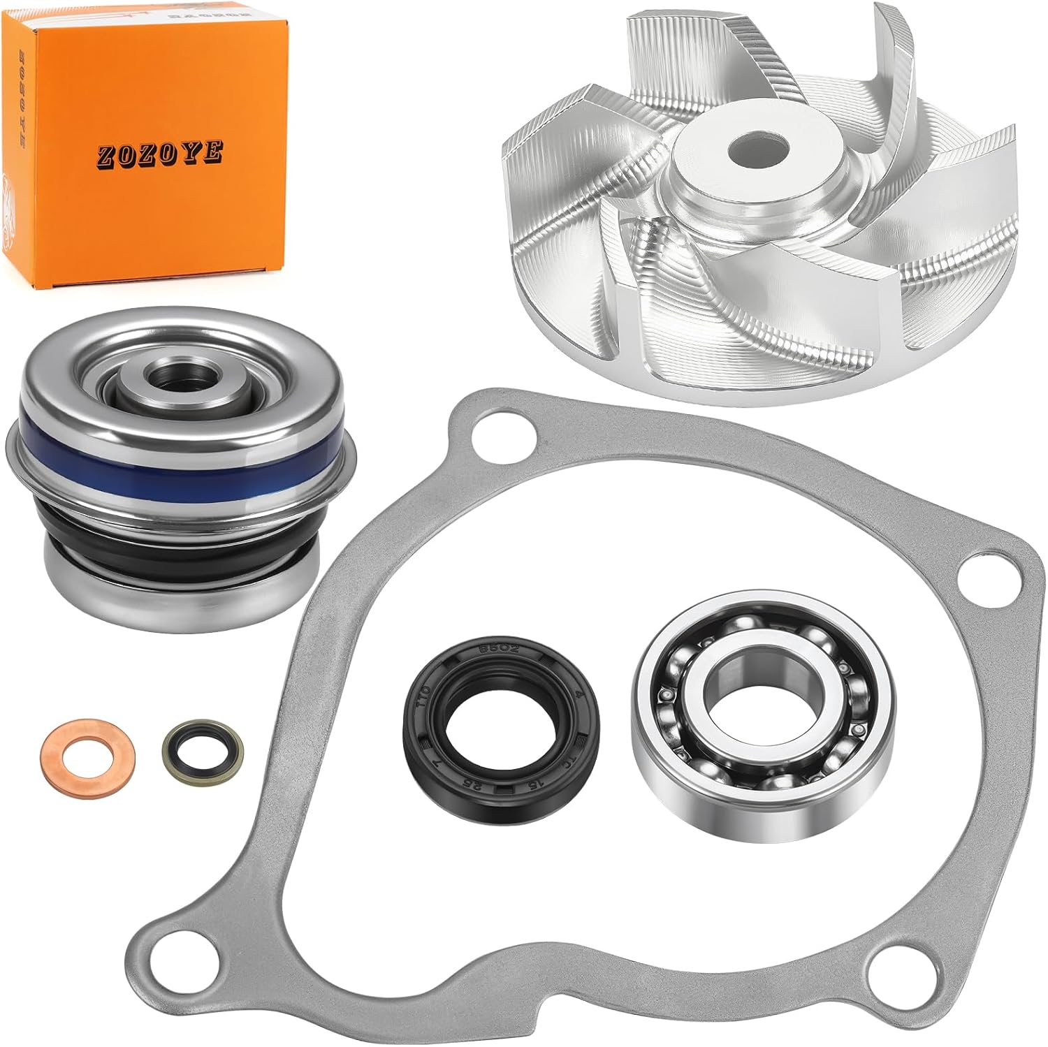 3084837 Water Pump Seal Rebuild Kit + Water Impller For Polaris 1995 TO 2014 Sportsman Scrambler Magnum Ranger 400 425 450 500 3084836
