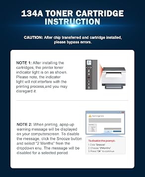134A Black Toner Cartridge (No Chip) Compatible with HP 134 A 134X W1340A W1340X Toners Use with LaserJet M209dw MFP M234dw M234sdw M234sdn Printer (2 Pack)