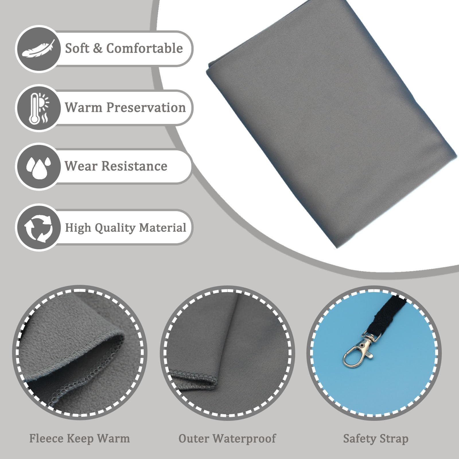 CHOOSEU Dog Sling Carrier for Small Dogs, Up to 11 lbs, Dog Carrier Sling is Easy to Carry, Hand Free, Keep Warm, Grey