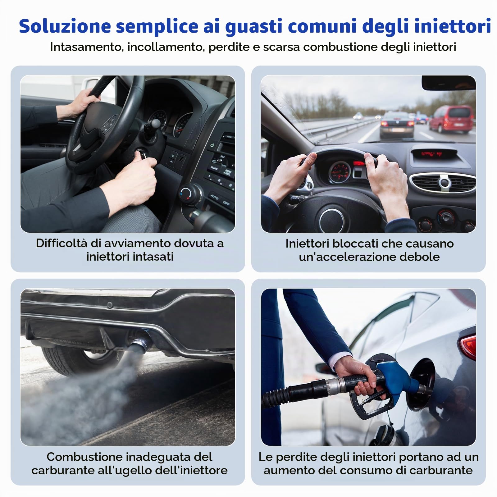 OBDResource Tester digitale a doppio iniettore, 5 V/12 V, tester per iniettori diesel, 5 modalità di prova e display HD, con 2 adattatori per pulizia iniettori